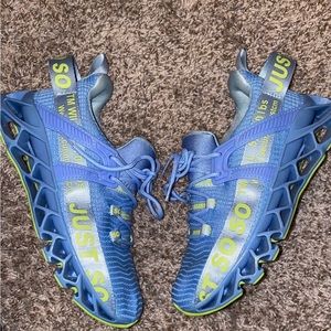 Blue & Green Just So So Women’s Tennis Shoes